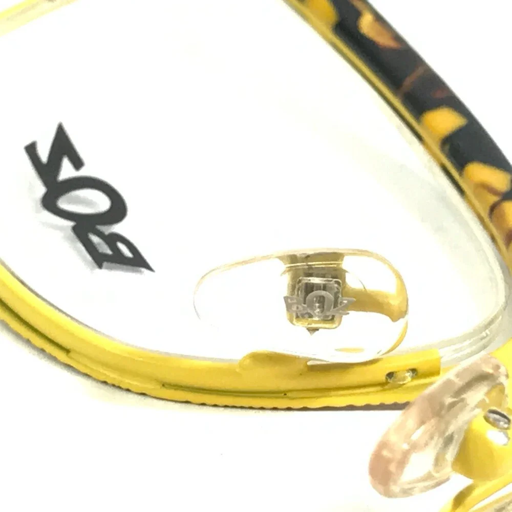 BOZ Eyeglasses Frames ZUMBA 9555 Black Yellow Tortoise Semi Rimmed 52-16.5-140